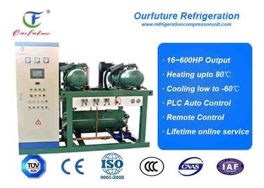 unités de réfrigération de 100hp R404a 2* 50hp pour les chambres froides, chaîne du froid logistique