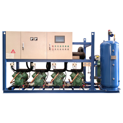 Unité parallèle à piston à haute température PLC Modèle de rack Unité de compresseur de réfrigération pour un refroidissement optimal