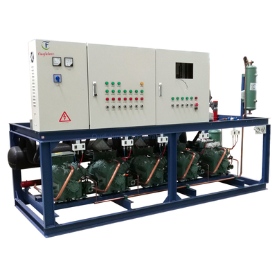Unité parallèle à piston à haute température PLC Modèle de rack Unité de compresseur de réfrigération pour un refroidissement optimal
