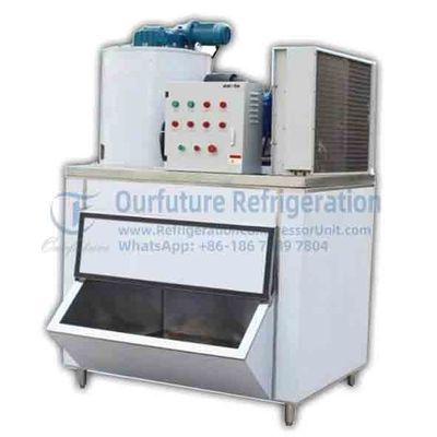 Machine commerciale de Flaker de glace de R404a 600Kgs avec le condensateur de refroidissement à l'air